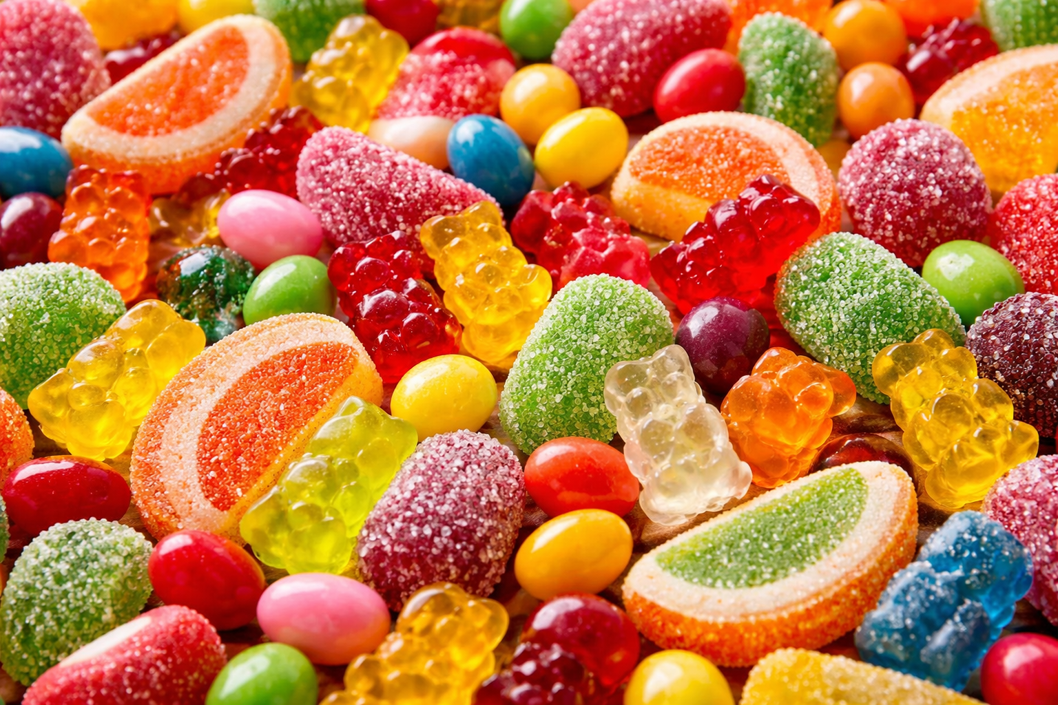Gummy candy production worker