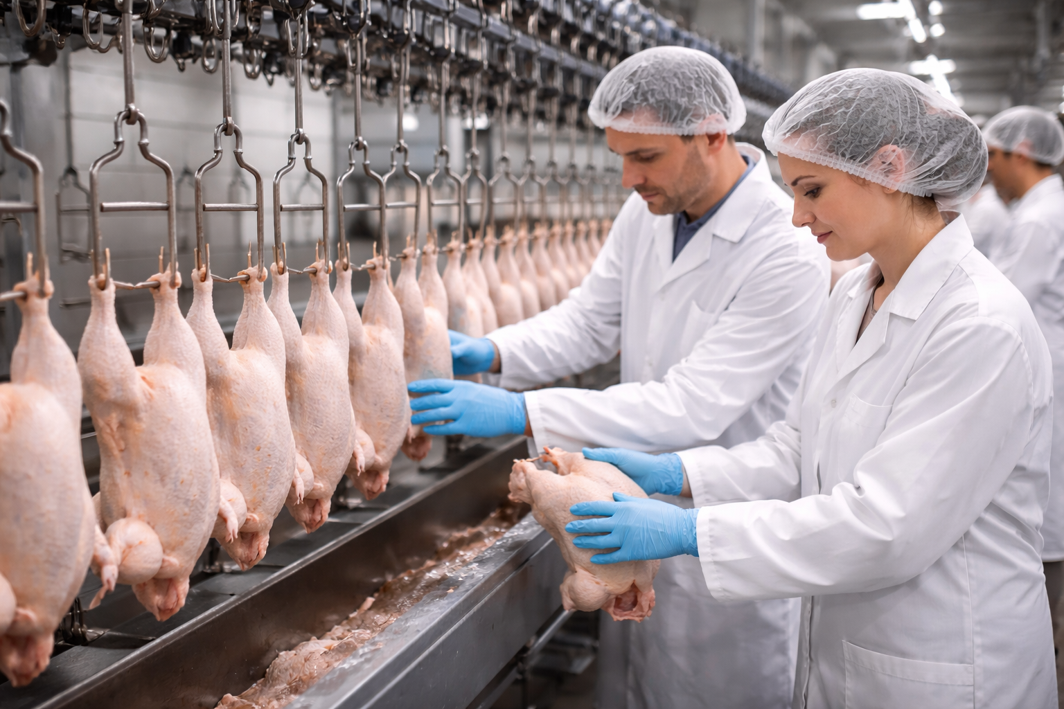 Poultry production worker